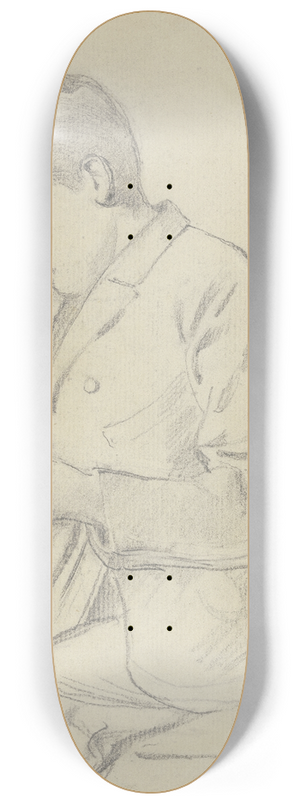 Otto Scholderer - Victor Scholderer lesend am Tisch 8.25 inch art skate deck