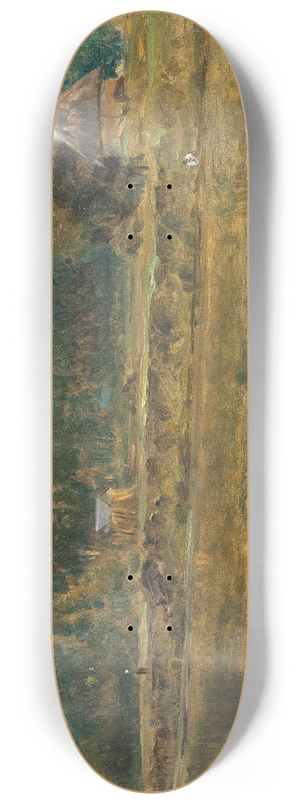 Otto von Thoren - Eine Flusslandschaft 8.25 inch art skate deck