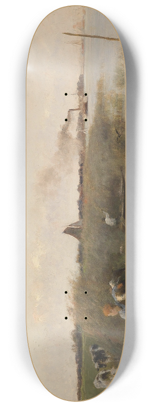 Otto von Thoren - Idyllische Flusslandschaft 8.25 inch art skate deck