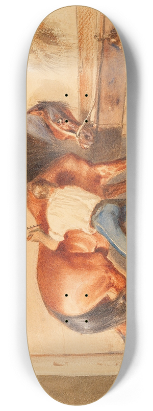 Otto von Thoren - Im Pferdestall 8.25 inch art skate deck