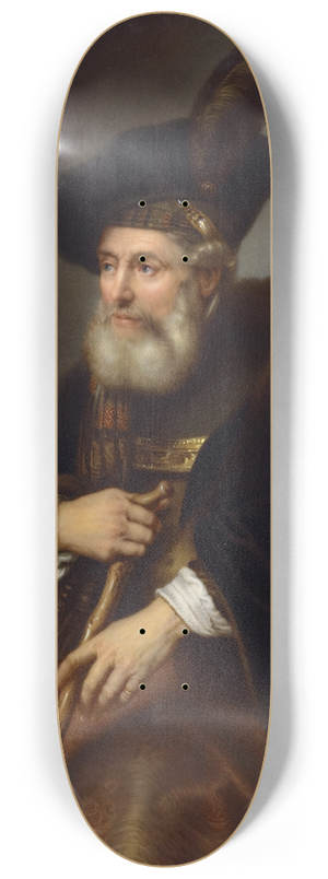Otto Wustlich - Portrait of an Old Man 8.25 inch art skate deck
