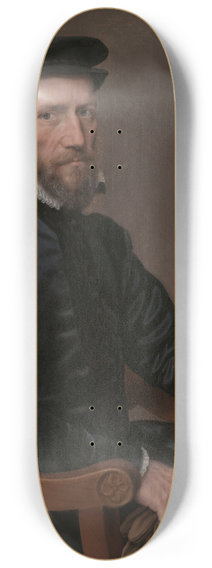 Antonis Mor - Portrait of Sir Thomas Gresham 8.25 inch art skate deck