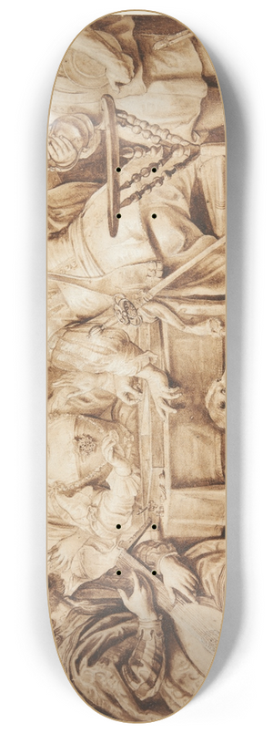 Palamedes Palamedesz - Selskab omkring et bord 8.25 inch art skate deck