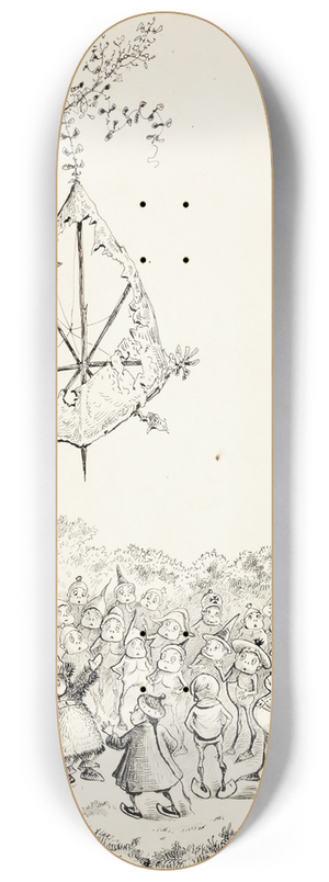 Palmer Cox - Brownies, book illustration 8.25 inch art skate deck