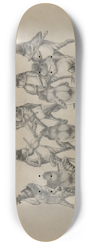 Palmer Cox - Frog Band 8.25 inch art skate deck