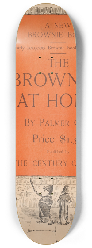 Palmer Cox - The brownies at home 8.25 inch art skate deck