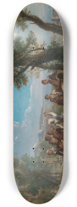Paolo Monaldi - Bauerntanz vor einer italienischen Kste 8.25 inch art skate deck