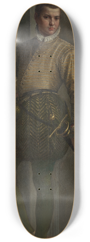 Paolo Veronese - Boy with a Greyhound 8.25 inch art skate deck Paolo Veronese - Boy with a Greyhound 8.25 inch art skate deck