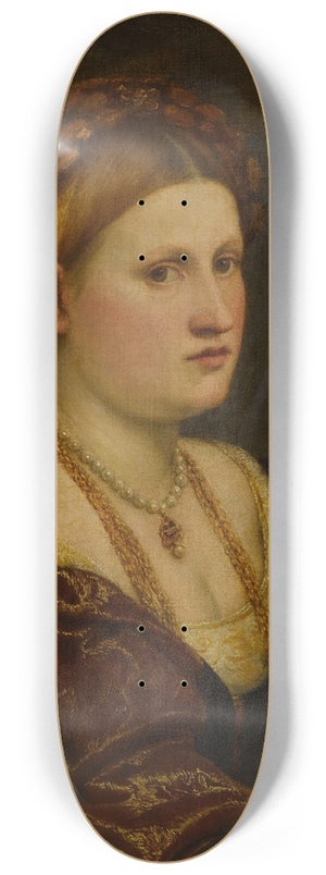Paris Bordone - Portrait of a woman 8.25 inch art skate deck