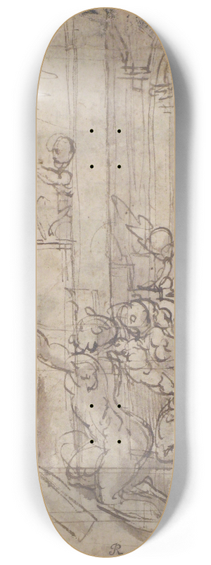 Parmigianino - Apparition of Christ 8.25 inch art skate deck Parmigianino - Apparition of Christ 8.25 inch art skate deck