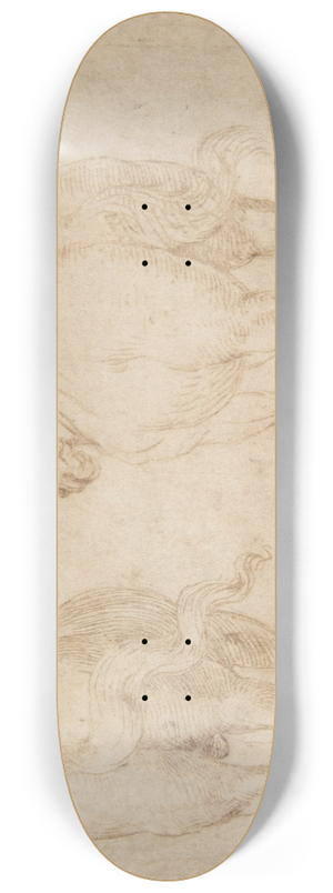 Parmigianino - Horses 8.25 inch art skate deck
