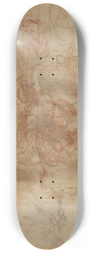 Parmigianino - Jael and Cisera (verso) 8.25 inch art skate deck Parmigianino - Jael and Cisera (verso) 8.25 inch art skate deck