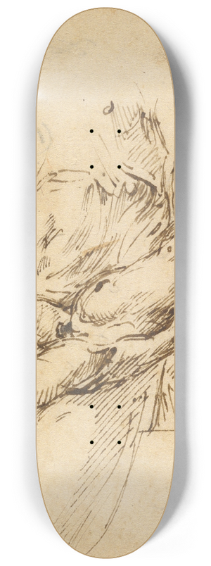 Parmigianino - Studies of the Madonna and Child 8.25 inch art skate deck Parmigianino - Studies of the Madonna and Child 8.25 inch art skate deck