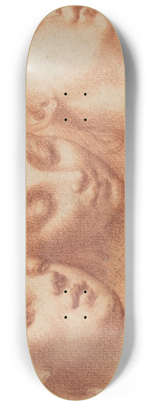 Parmigianino - Three Feminine Heads 8.25 inch art skate deck