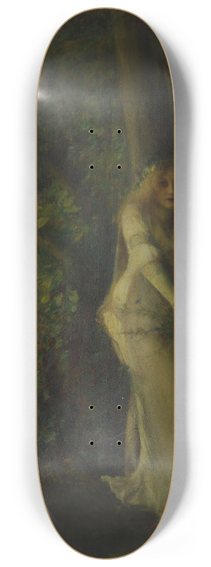Pascal-Adolphe-Jean Dagnan-Bouveret - A Young Woman in the Play 8.25 inch art skate deck