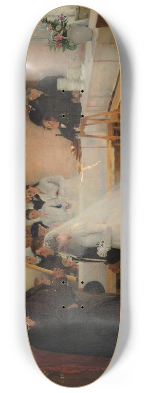 Pascal-Adolphe-Jean Dagnan-Bouveret - Blessing of the Young Couple Before Marriage 8.25 inch art skate deck