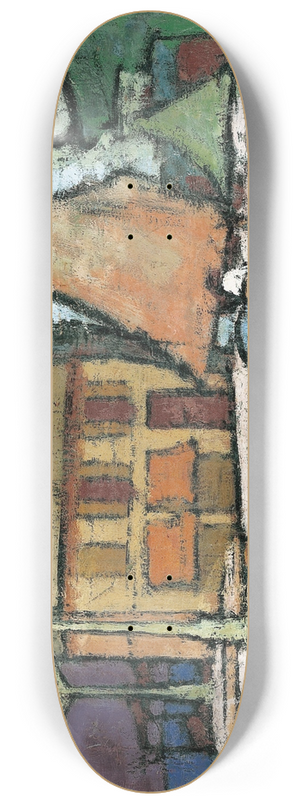 Anton Kerschbaumer - Am Hafen von Malcesine 8.25 inch art skate deck