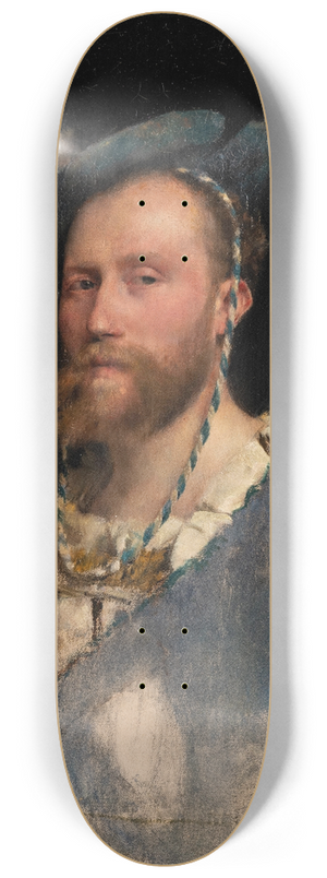 Pascal-Adolphe-Jean Dagnan-Bouveret - Portrait of Gustave Courtois 8.25 inch art skate deck