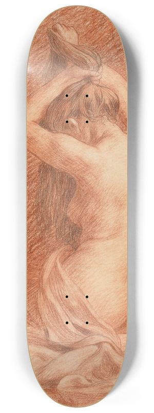 Paul Albert Baudouin - Female Figure Dressing Hair 8.25 inch art skate deck Paul Albert Baudouin - Female Figure Dressing Hair 8.25 inch art skate deck