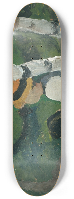 Paula Modersohn-Becker - Boy on the way under birch trees 8.25 inch art skate deck Paula Modersohn-Becker - Boy on the way under birch trees 8.25 inch art skate deck