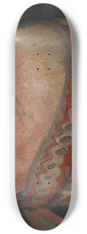 Paula Modersohn-Becker - Girls head with a striped cap in profile to the left 8.25 inch art skate deck