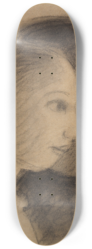 Paula Modersohn-Becker - Zwei Mdchenkpfe im Profil nach rechts 8.25 inch art skate deck Paula Modersohn-Becker - Zwei Mdchenkpfe im Profil nach rechts 8.25 inch art skate deck