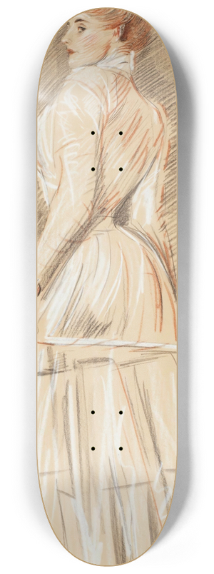 Paul Csar Helleu - Elgante  la canne 8.25 inch art skate deck