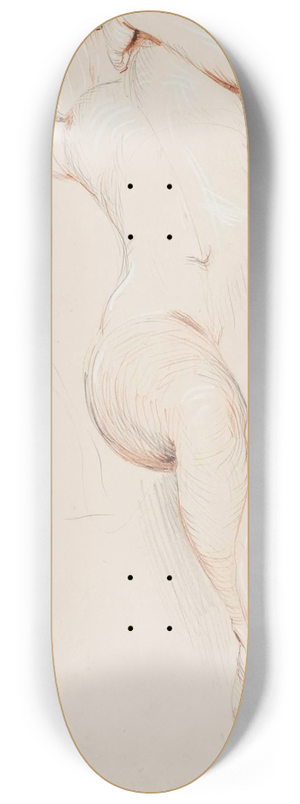 Paul Csar Helleu - Nu endormie 8.25 inch art skate deck