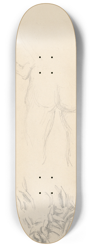 Paul Czanne - A Nude and Foliage 8.25 inch art skate deck