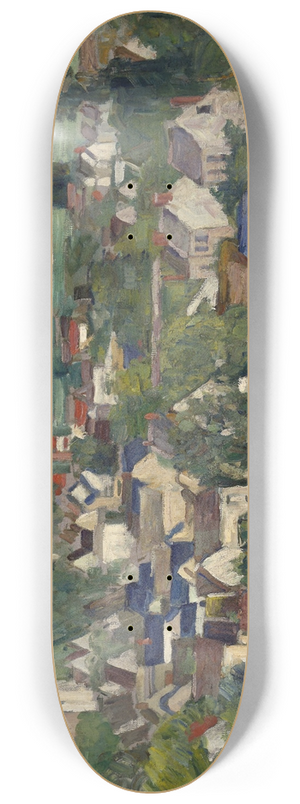 Paul Czanne - Auvers, Panoramic View 8.25 inch art skate deck Paul Czanne - Auvers, Panoramic View 8.25 inch art skate deck