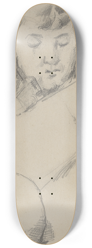 Paul Czanne - Bust of Madame Czanne (verso) 8.25 inch art skate deck