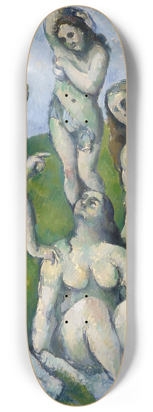 Paul Czanne - Five Bathers 8.25 inch art skate deck