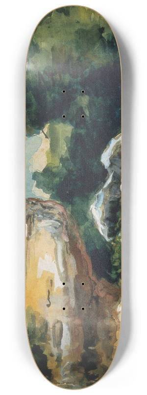 Paul Czanne - Rocks 8.25 inch art skate deck