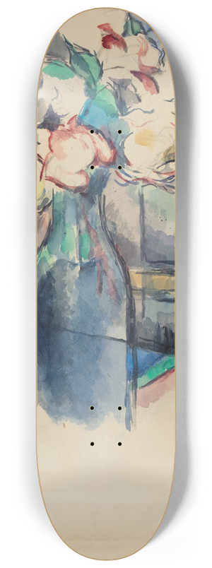 Paul Czanne - Roses in a Bottle (recto) 8.25 inch art skate deck Paul Czanne - Roses in a Bottle (recto) 8.25 inch art skate deck