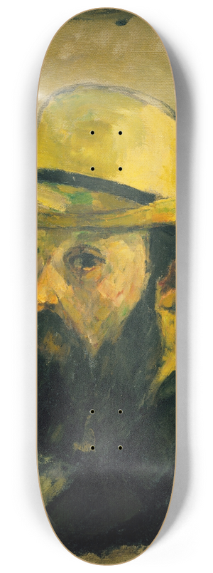 Paul Czanne - Self-Portrait in a Straw Hat 8.25 inch art skate deck