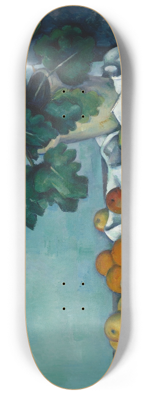 Paul Czanne - Still Life with Apples and a Pot of Primroses 8.25 inch art skate deck