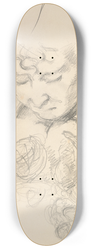 Paul Czanne - Studies Including Madame Czanne 8.25 inch art skate deck