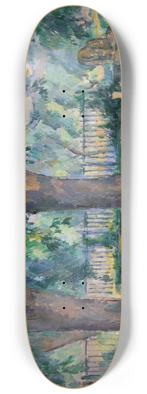 Paul Czanne - The Pool at Jas de Bouffan 8.25 inch art skate deck