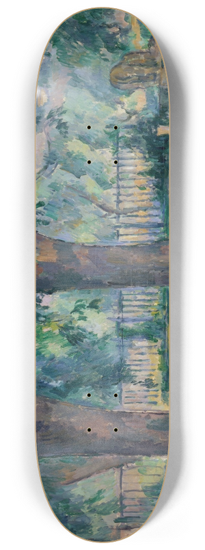 Paul Czanne - The Pool at Jas de Bouffan 8.25 inch art skate deck