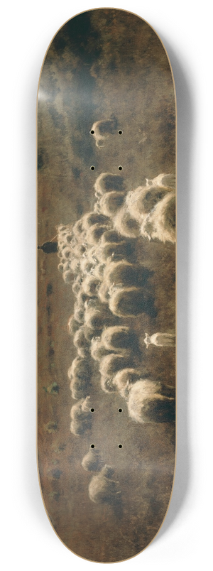 Anton Mauve - The Return of the Flock, Laren 8.25 inch art skate deck