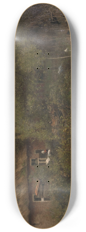 Anton Mauve - The Vegetable Garden 8.25 inch art skate deck