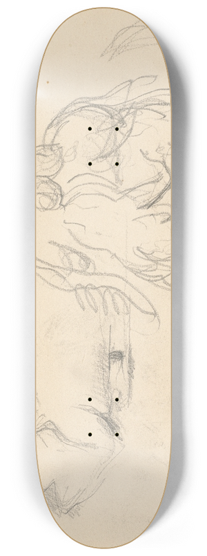 Paul Czanne - Women Bathers and a Roll of Paper 8.25 inch art skate deck