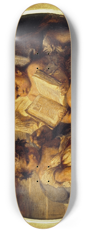 Paul Delaroche - A Child Learning to Read 8.25 inch art skate deck