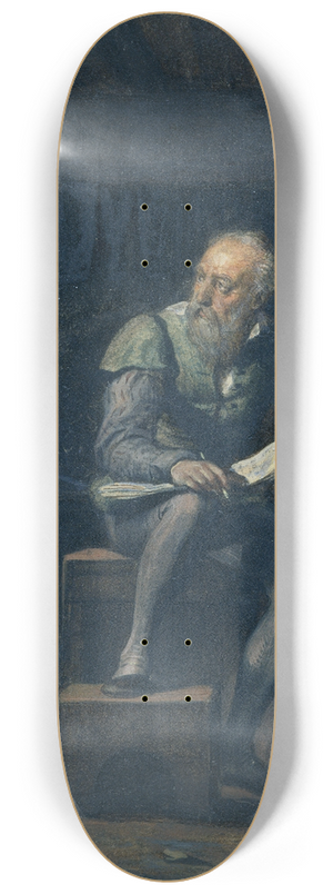 Paul Delaroche - Palissy in his Workshop 8.25 inch art skate deck