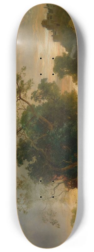 Paul Franken - Settlement by a River 8.25 inch art skate deck