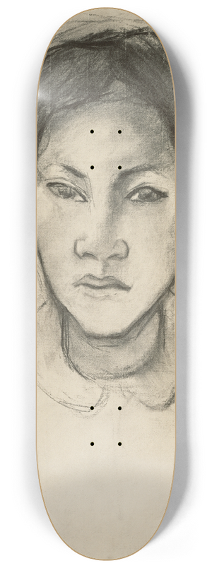 Paul Gauguin - Head of a Tahitian Woman 8.25 inch art skate deck Paul Gauguin - Head of a Tahitian Woman 8.25 inch art skate deck