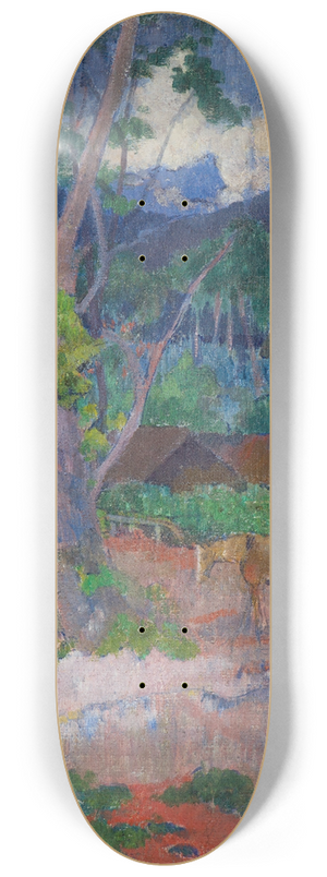Paul Gauguin - Landscape with a Horse 8.25 inch art skate deck Paul Gauguin - Landscape with a Horse 8.25 inch art skate deck