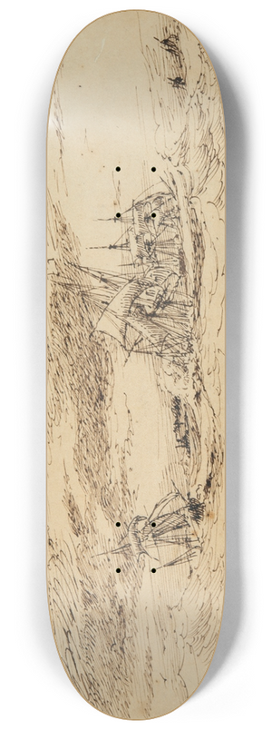 Anton Melbye - Seascape 8.25 inch art skate deck