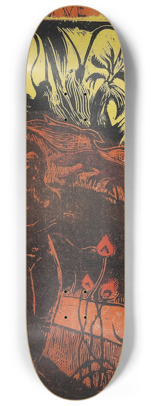 Paul Gauguin - Nave Nave Fenua from the Noa Noa Series 8.25 inch art skate deck Paul Gauguin - Nave Nave Fenua from the Noa Noa Series 8.25 inch art skate deck