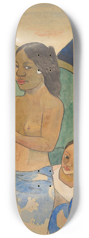 Paul Gauguin - Two Tahitian Women in a Landscape 8.25 inch art skate deck Paul Gauguin - Two Tahitian Women in a Landscape 8.25 inch art skate deck